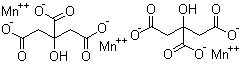 structure of CAS# 10024-66-5, Manganese(II) citrate