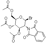 3,4,6-三-O-乙酰基-2-脱氧-2-邻苯二甲酰亚胺基-beta-D-吡喃葡萄糖基溴化物分子结构 (CAS 10028-45-2)