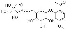 Apiopaeonoside molecular structure (CAS 100291-86-9)