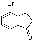 4-Bromo-7-fluoro-2,3-dihydro-1H-inden-1-one molecular structure (CAS 1003048-72-3)