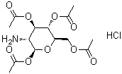 1,3,4,6-Tetra-O-acetyl-beta-D-glucosamine hydrochloride molecular structure (CAS 10034-20-5)