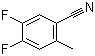4,5-Difluoro-2-methylbenzonitrile molecular structure (CAS 1003708-82-4)