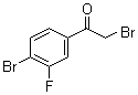 structure of CAS# 1003879-02-4, 2-Bromo-1-(4-bromo-3-fluorophenyl)ethanone