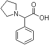 structure of CAS# 100390-48-5, alpha-Phenyl-1-pyrrolidineacetic acid