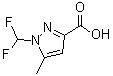 1-(Difluoromethyl)-5-methyl-1H-pyrazole-3-carboxylic acid molecular structure (CAS 1004643-64-4)