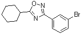 3-(3-溴苯基)-5-环己基-1,2,4-恶二唑分子结构 (CAS 1004672-11-0)
