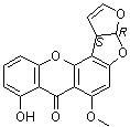 柄曲霉素分子结构 (CAS 10048-13-2)