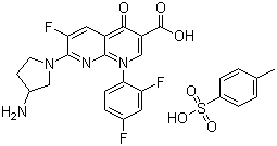 structure of CAS# 100490-36-6, Tosufloxacin tosilate