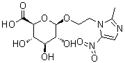 Metronidazole glucuronide molecular structure (CAS 100495-98-5)