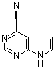 structure of CAS# 1005206-16-5, 7H-Pyrrolo[2,3-d]pyrimidine-4-carbonitrile