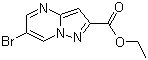 structure of CAS# 1005209-42-6, Ethyl 6-bromopyrazolo[1,5-a]pyrimidine-2-carboxylate