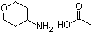 4-氨基四氢吡喃醋酸盐分子结构 (CAS 1005498-91-8)