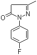 CAS # 100553-83-1, 1-(4-Fluorophenyl)-3-methyl-2-pyrazolin-5-one, 1-(4-Fluorophenyl)-3-methyl-4,5-dihydropyrazole-5-one
