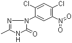 CAS 登录号：100563-34-6, 2-(2,4-二氯-5-硝基苯基)-1,2-二氢-5-甲基-3H-1,2,4-三唑-3-酮
