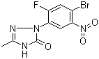 CAS # 100563-50-6, 2-(4-Bromo-2-fluoro-5-nitrophenyl)-1,2-dihydro-5-methyl-3H-1,2,4-triazol-3-one