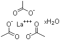 structure of CAS# 100587-90-4, Lanthanum triacetate hydrate