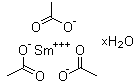 Samarium acetate hydrate molecular structure (CAS 100587-91-5)