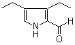 3,4-Diethylpyrrole-2-carbaldehyde molecular structure (CAS 1006-26-4)