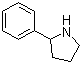 2-苯基吡咯烷分子结构 (CAS 1006-64-0)
