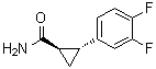 structure of CAS# 1006376-62-0, (1R,2R)-2-(3,4-Difluorophenyl)cyclopropanecarboxamide