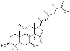 灵芝烯酸 B分子结构 (CAS 100665-41-6)