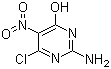 structure of CAS# 1007-99-4, 2-Amino-4-chloro-5-nitro-6-hydroxypyrimidine