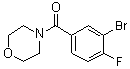 structure of CAS# 1007207-89-7, (3-溴-4-氟苯基)(吗啉-4-基)甲酮