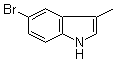 3-甲基-5-溴吲哚分子结构 (CAS 10075-48-6)