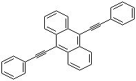 structure of CAS# 10075-85-1, 9,10-Bis(phenylethynyl)anthracene