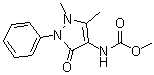 CAS # 10077-96-0, 2,3-Dimethyl-5-oxo-1-phenyl-3-pyrazoline-4-carbamic acid methyl ester