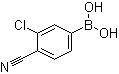 structure of CAS# 1008415-02-8, 3-Chloro-4-cyanophenylboronic acid