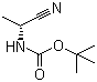 structure of CAS# 100927-09-1, N-[(1R)-1-Cyanoethyl]carbamic acid tert-butyl ester