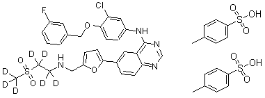 CAS 登录号：1009307-24-7, 拉帕替尼-d<sub>7</sub>二对甲苯磺酸盐