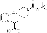 structure of CAS# 1009375-04-5, 3,4-二氢螺[2H-1-苯并吡喃-2,4'-哌啶]-1',4-二甲酸 1'-叔丁酯