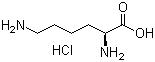 盐酸赖氨酸分子结构 (CAS 10098-89-2)