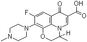 Levofloxacin molecular structure (CAS 100986-85-4)