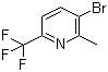 3-Bromo-2-methyl-6-(trifluoromethyl)pyridine molecular structure (CAS 1010422-53-3)