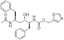 CAS 登录号：1010808-43-1, 1,3-噻唑-5-基甲基 N-[(1S,2S,4S)-4-(乙酰氨基)-1-苄基-2-羟基-5-苯基戊基]氨基甲酸酯