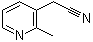 structure of CAS# 101166-73-8, 2-Methyl-3-pyridineacetonitrile