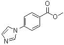 structure of CAS# 101184-08-1, 1-(4-Methoxycarbonylphenyl)-1H-imidazole