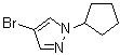structure of CAS# 1012880-01-1, 4-Bromo-1-cyclopentyl-1H-pyrazole
