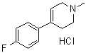 4-(4-Fluorophenyl)-1,2,3,6-tetrahydro-1-methylpyridine hydrochloride (1:1) molecular structure (CAS 1012886-75-7)