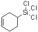 CAS # 10137-69-6, 4-(Trichlorosilyl)cyclohexene, 1-(Trichlorosilyl)-3-cyclohexene, 3-Cyclohexenyltrichlorosilane, Trichloro-3-cyclohexen-1-ylsilane