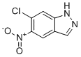 structure of CAS# 101420-98-8, 6-Chloro-5-nitro-1H-indazole