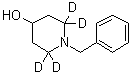 CAS # 1014695-50-1, 1-(Phenylmethyl)-4-piperidin-2,2,6,6-d<sub>4</sub>-ol