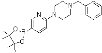 structure of CAS# 1015242-03-1, 6-(4-苄基哌嗪-1-基)吡啶-3-硼酸频哪醇酯