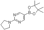 structure of CAS# 1015242-07-5, 2-Pyrrolidinopyrimidine-5-boronic acid pinacol ester
