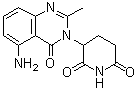 structure of CAS# 1015474-32-4, 3-(5-Amino-2-methyl-4-oxoquinazolin-3(4H)-yl)-piperidine-2,6-dione