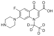 structure of CAS# 1015856-57-1, 诺氟沙星-d5