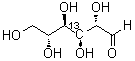 D-Mannose-3-<sup>13</sup>C molecular structure (CAS 101615-89-8)